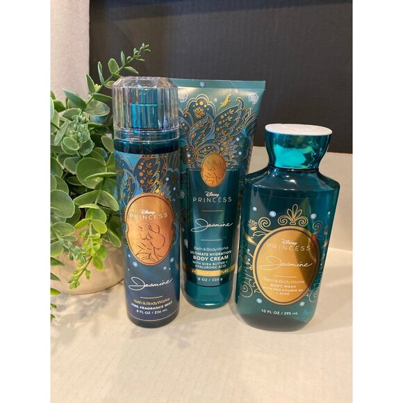 Bath & Body Works Disney Limited Edition “Jasmine” New 3-Pc Set